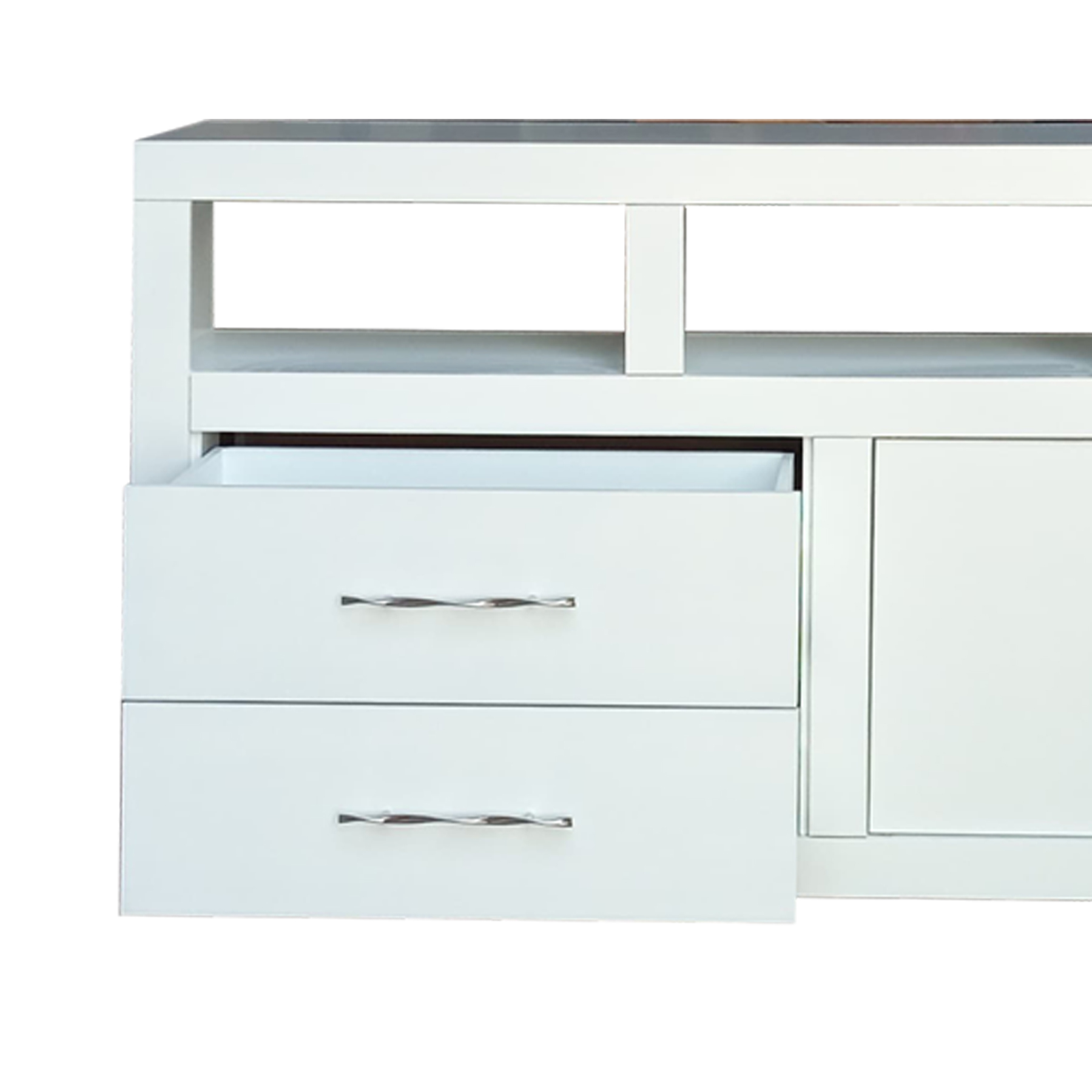 Centro de entretenimiento blanco mueble moderno centro para tv 