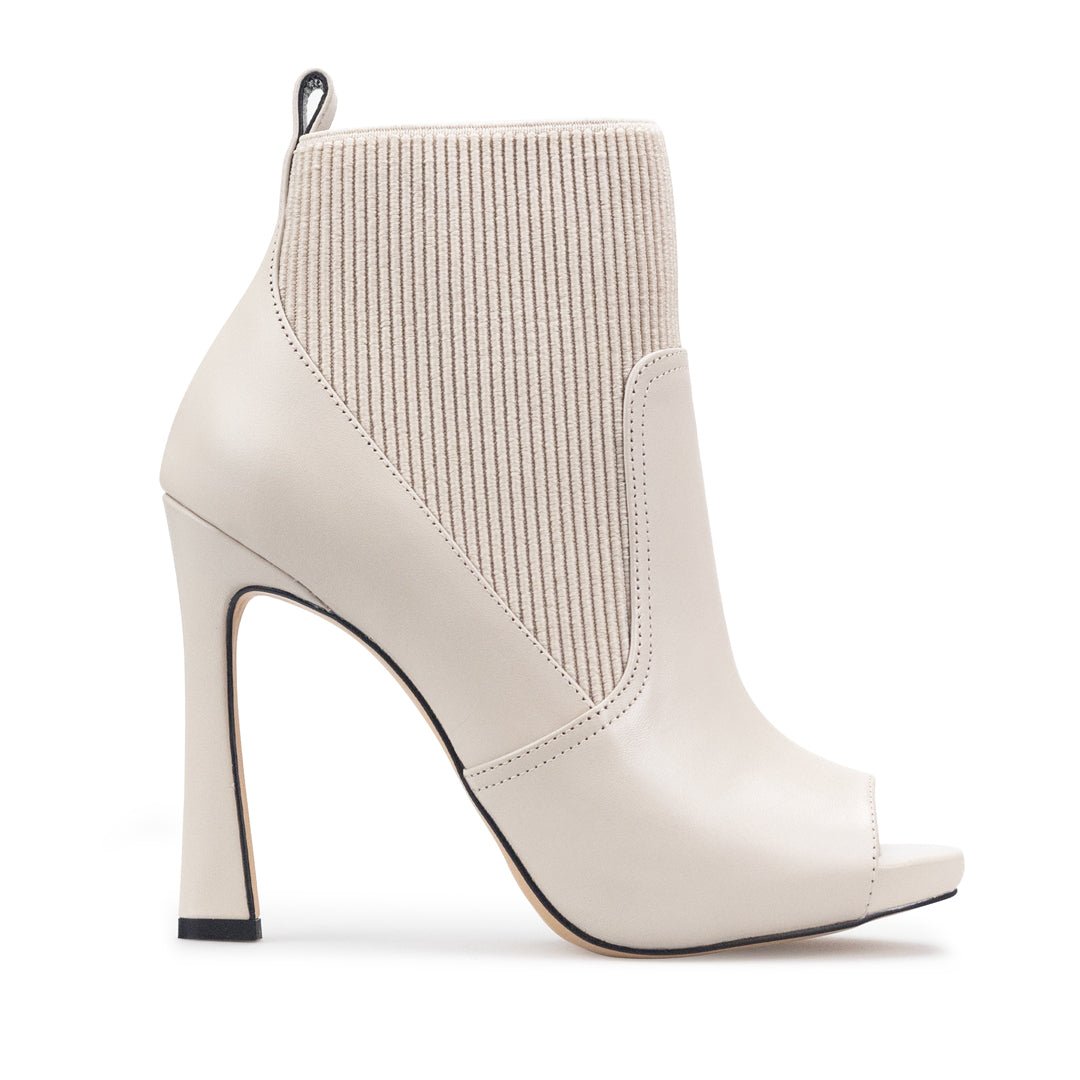 Botines Para Mujer Elegantes Botas Piel Davenia Mod. Bela Marfil