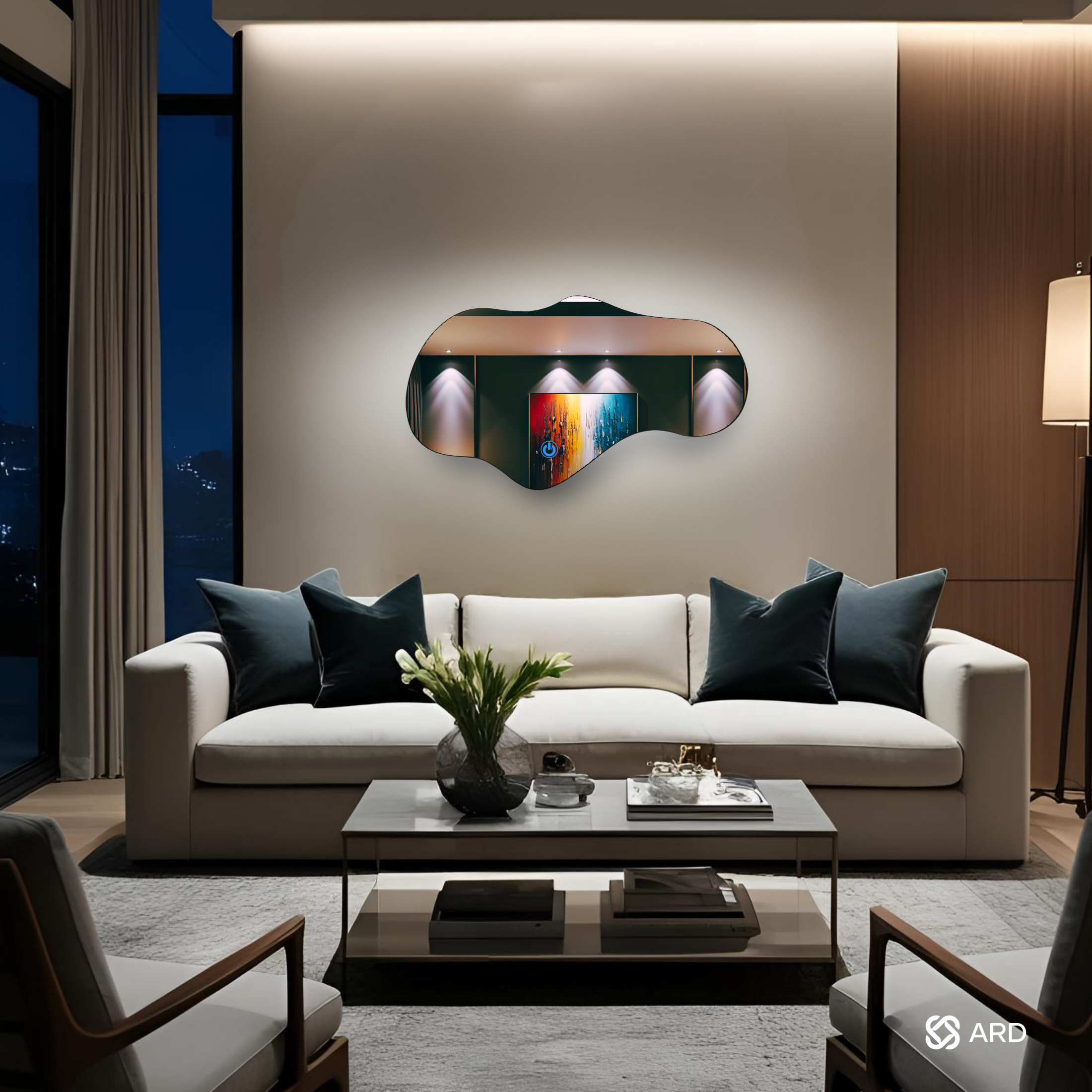 Espejo Led ARD Glanz Luminous Cloud 90 x 52 cm