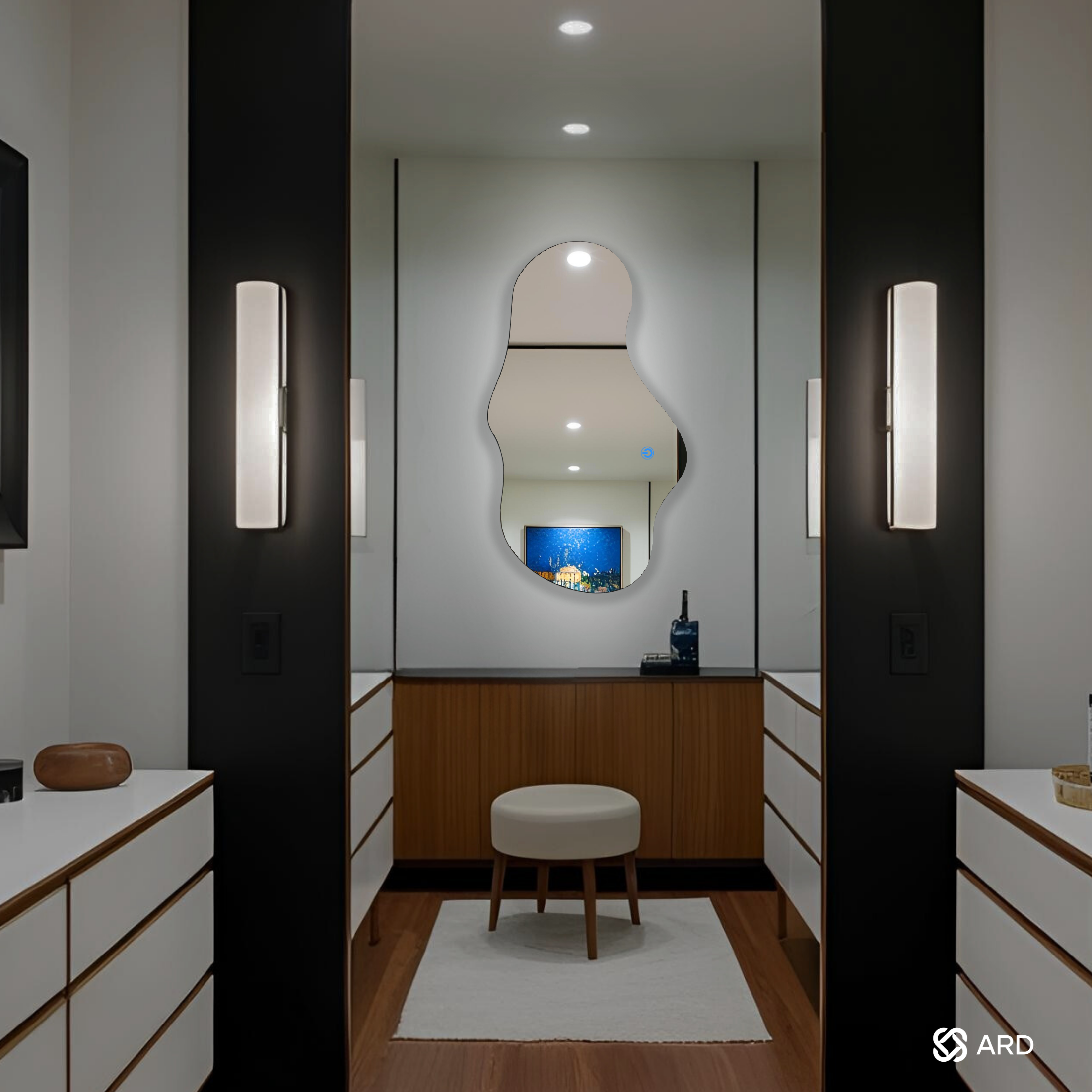 Espejo Led ARD Glanz Luminous Cloud 90 x 52 cm