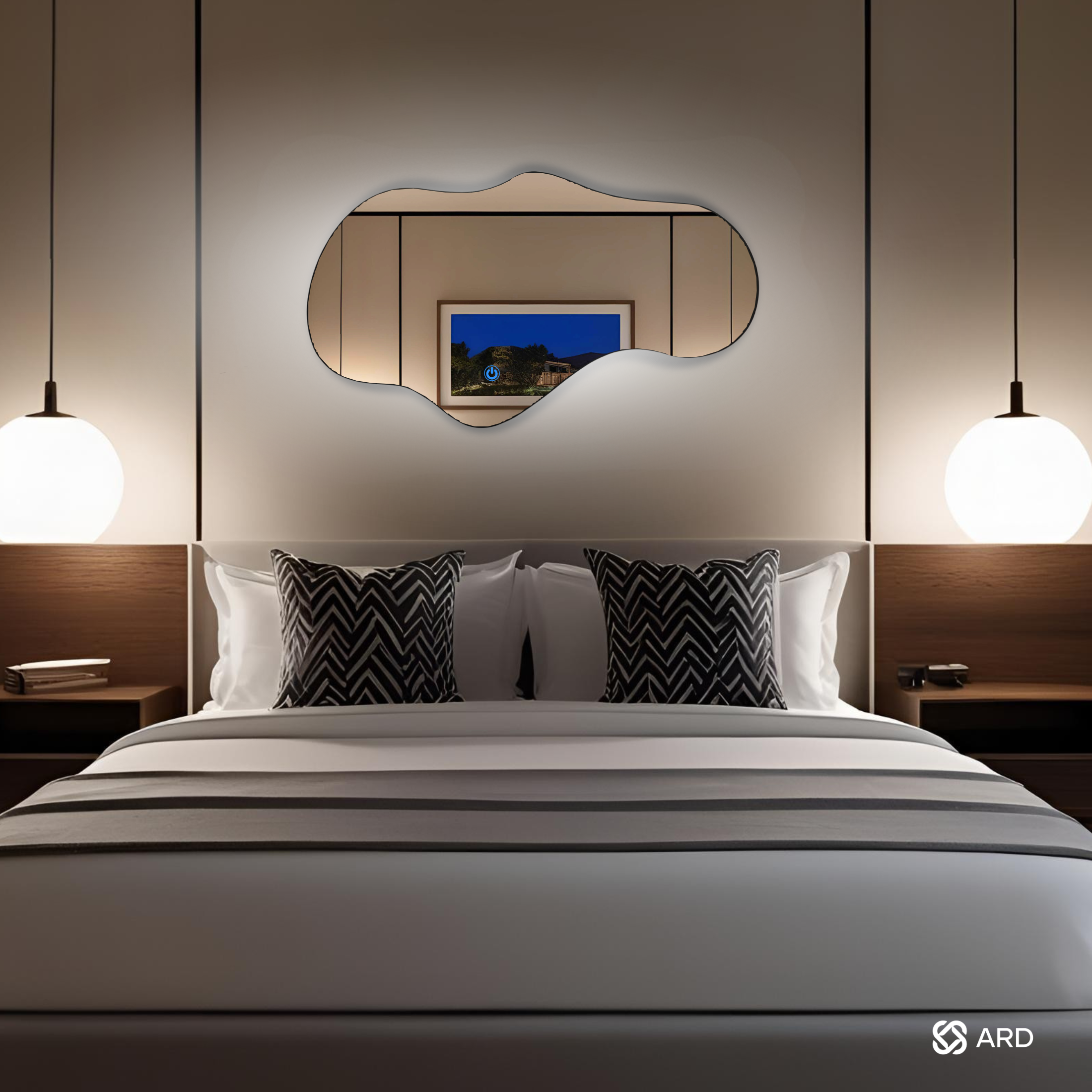 Espejo Led ARD Glanz Luminous Cloud 90 x 52 cm