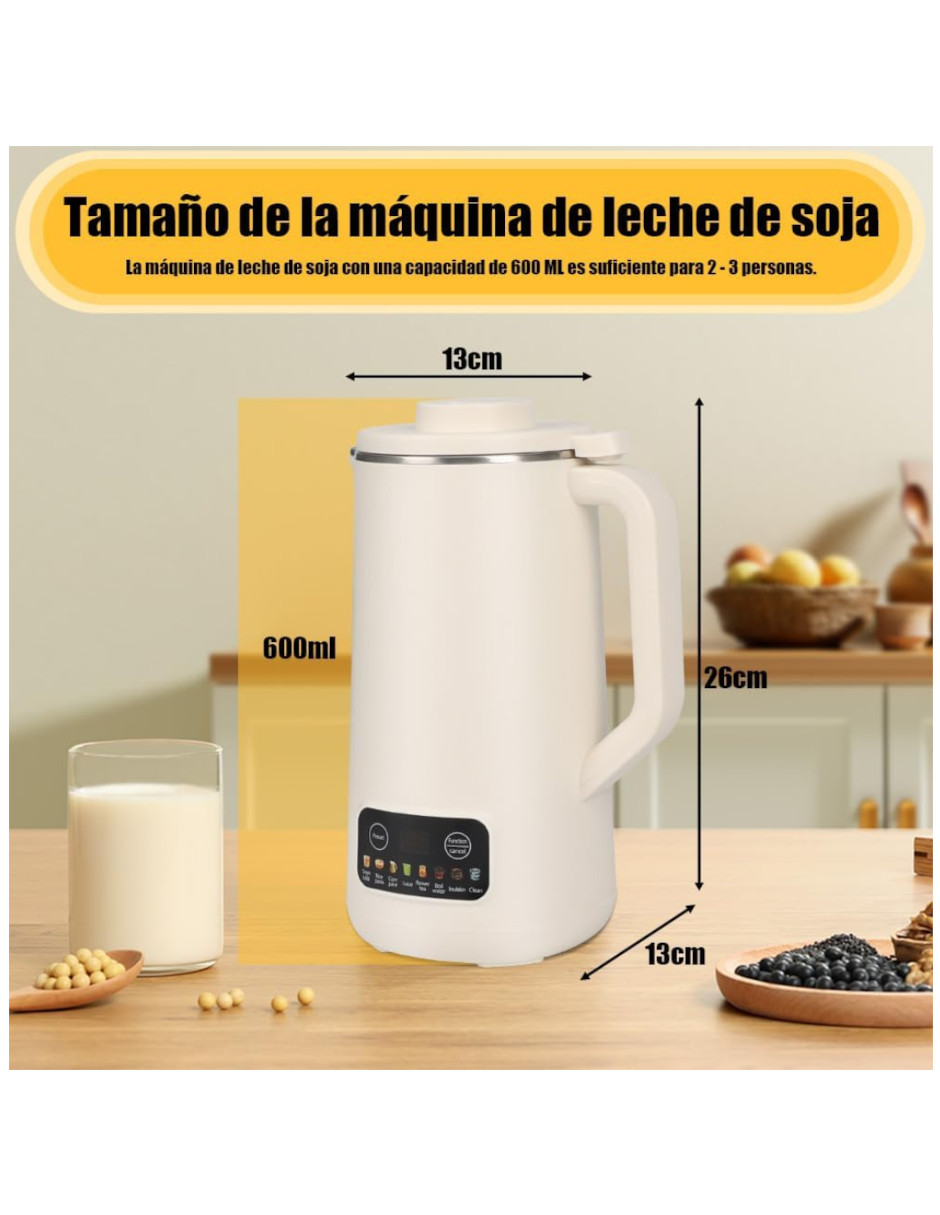 Maquina Para Hacer Leche Vegetales Soya,Almendras. Pasta, Molinillo,Jugo 