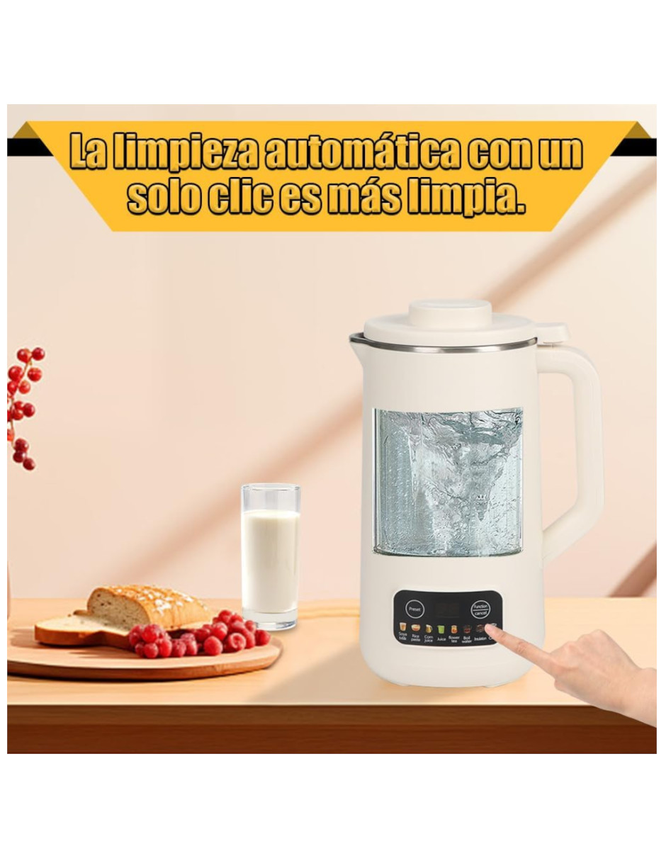 Maquina Para Hacer Leche Vegetales Soya,Almendras. Pasta, Molinillo,Jugo 