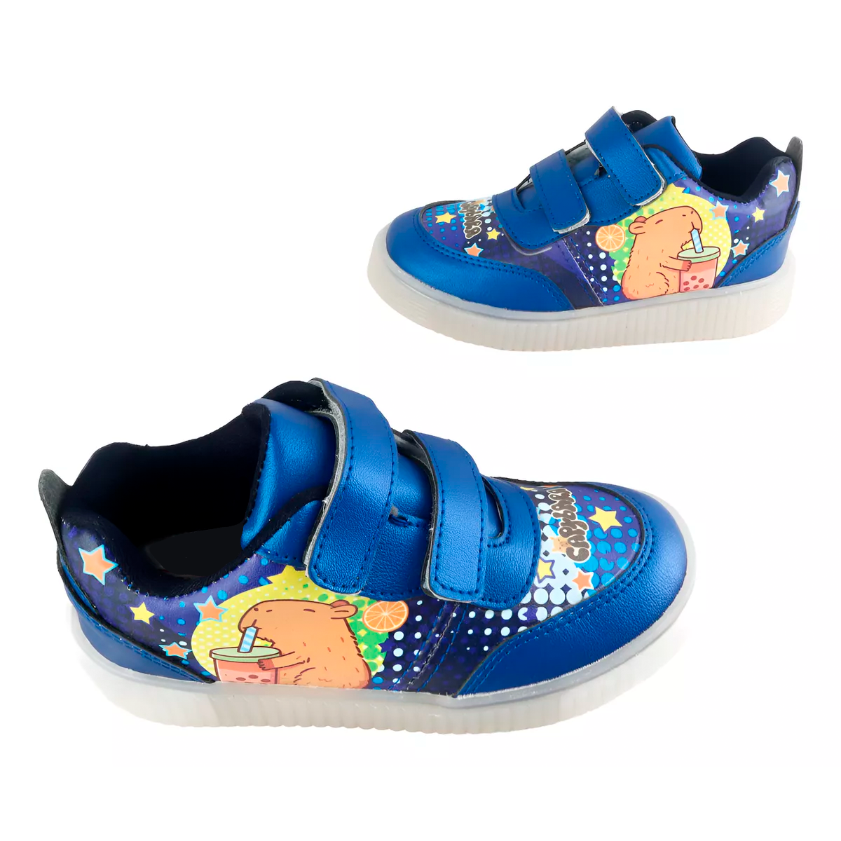 Tenis Capibara Carpicho Niño Moda Luces Leds Cómodos 780-MRC