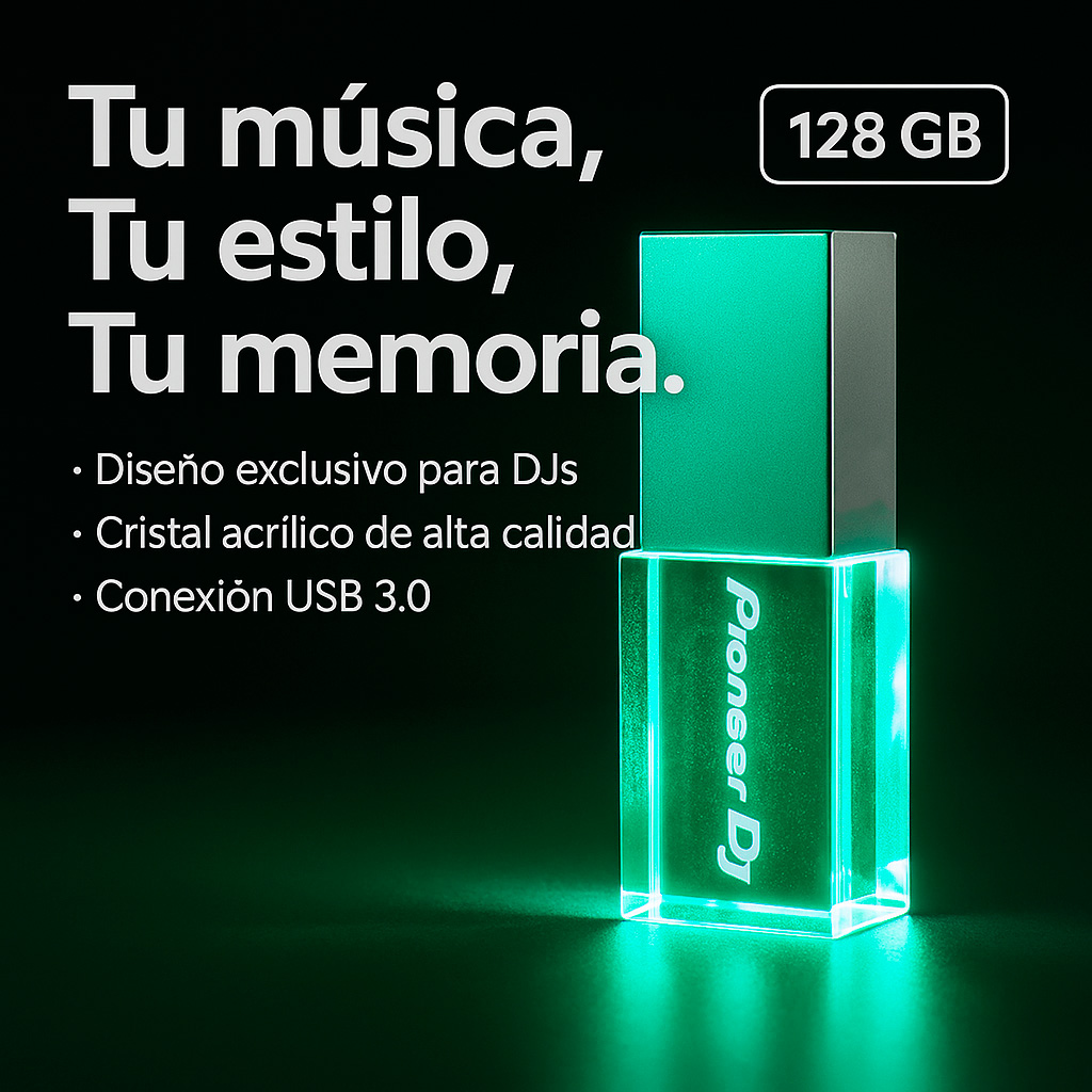 Pioneer Dj Memoria Usb 128gb Cristal Verde