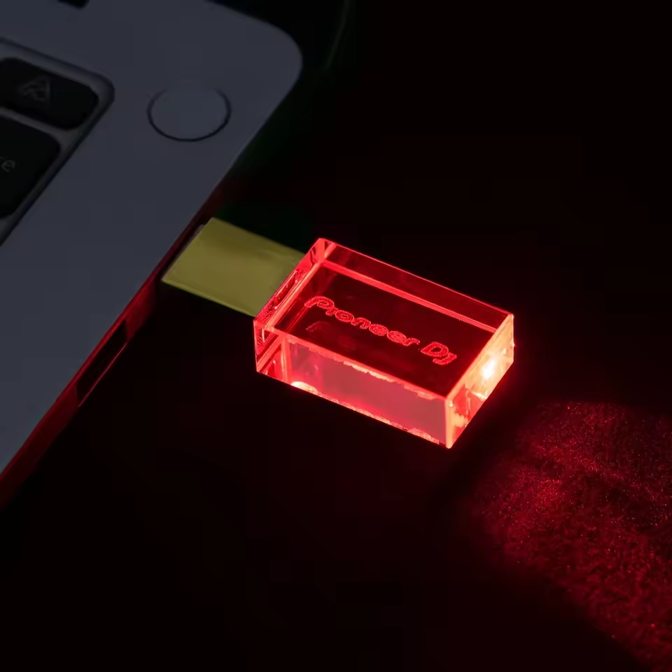 Pioneer Dj Memoria Usb 128gb Cristal Roja