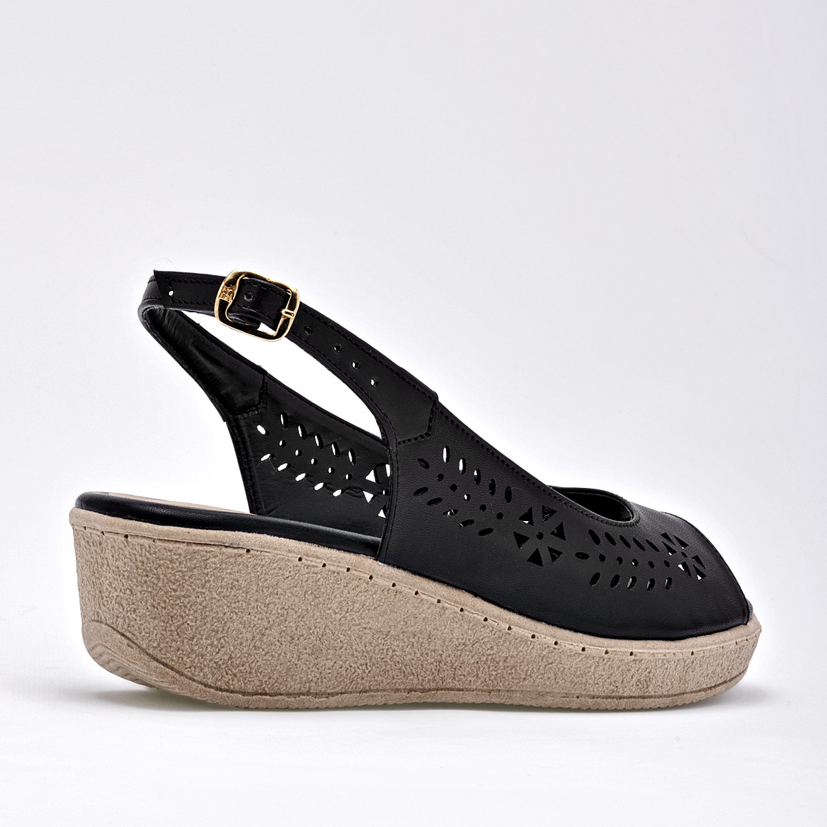 SANDALIA PLATAFORMA 4 CM MUJER SEXY GIRL 2132 NEGRO 