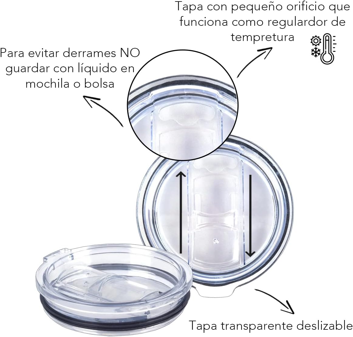 Stitch Termo para Café Lilo y Stitch Vaso para Escritorio de Acero Inoxidable de Doble Pared con Tapa Deslizable y Transparente, Color Azul, Capacidad 450 ml