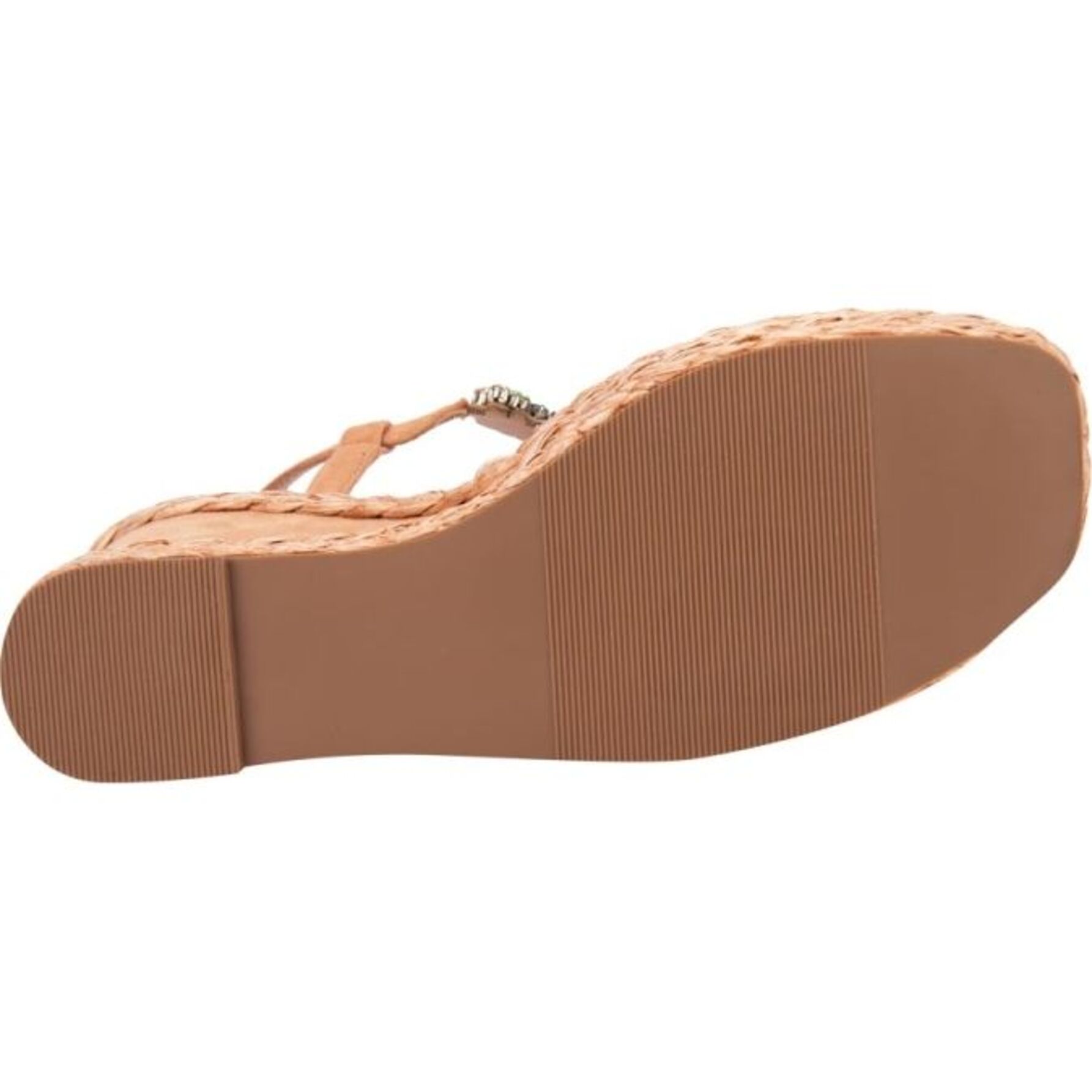 Sandalia para mujer, con plataforma, Traba t, punta cuadrada, acabado ante, marca Belinda Peregrin y color camel, mod. 1191743