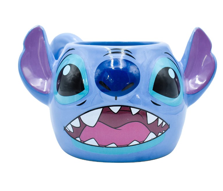 Stitch Taza Cara 3D Disney Lilo & Stitch Tarro de Ceramica capacidad 325 ml