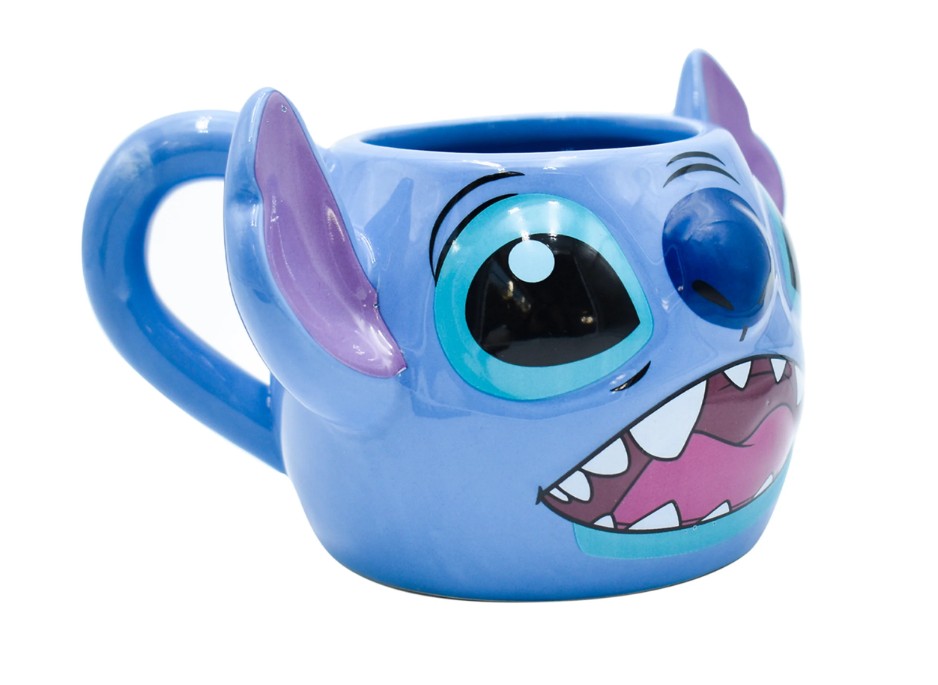 Stitch Taza Cara 3D Disney Lilo & Stitch Tarro de Ceramica capacidad 325 ml