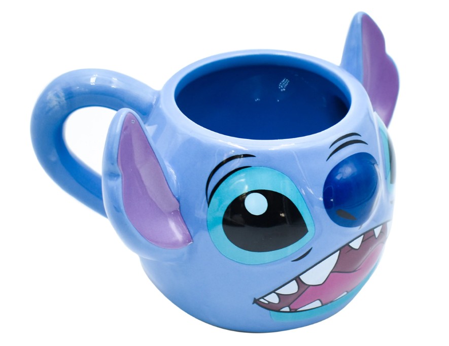 Stitch Taza Cara 3D Disney Lilo & Stitch Tarro de Ceramica capacidad 325 ml