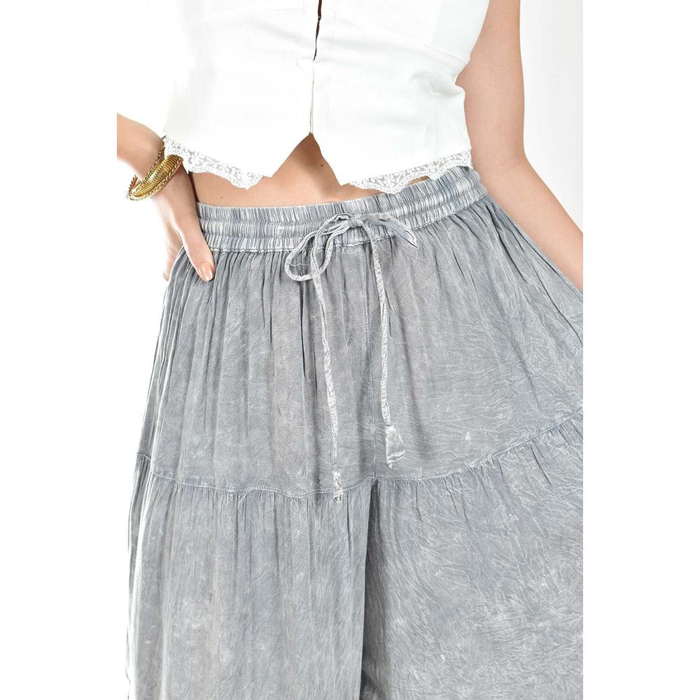 Pantalon estilo palazzo Roman Fashion /Juvenil, R42 (Gris)