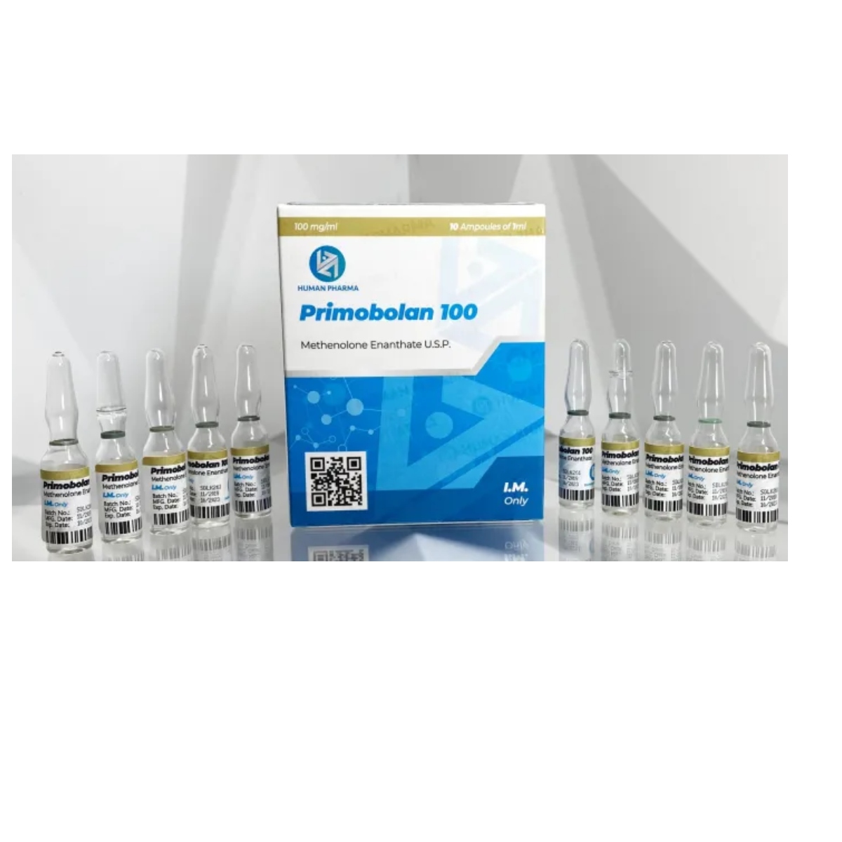 PRIMOBOLAN 100 - Methenolona - Inyectable - 100mg/ml 10ml - Human Pharma - Definición magra sin retención y músculo de calidad profesional