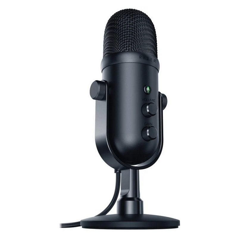 Razer -Microfono Gamer Seiren V2 Pro  Reacondicionado PC Gamer Dinámico con Frecuencia de 20000 Hz y 120 dB - Micrófono para podcast Ideal para Streaming y Grabación de Voz