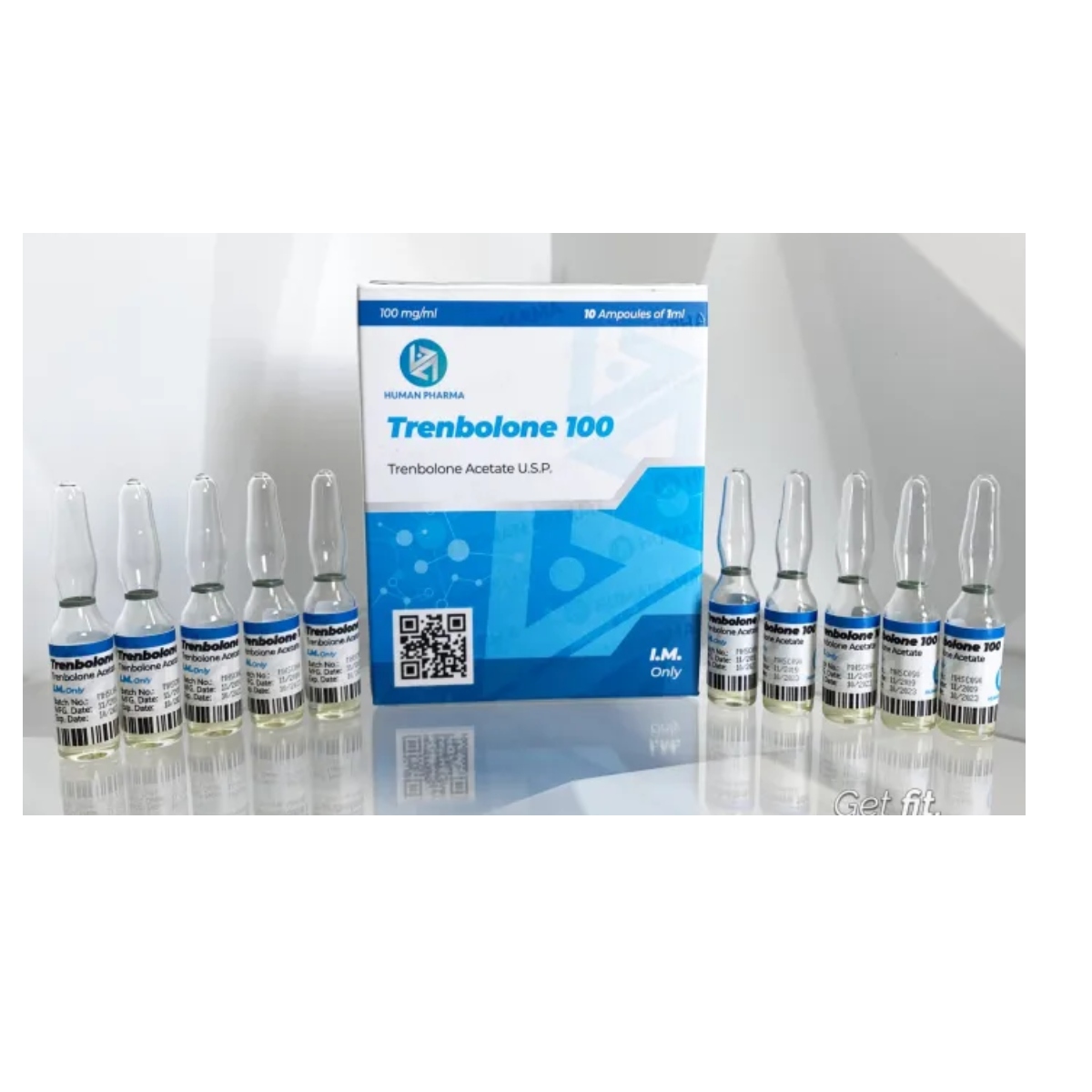 TREMBOLONE 100 - Trembolona - Inyectable - 100mg/ml 10ml - Human Pharma - Definición brutal y ganancia seca con fuerza de élite