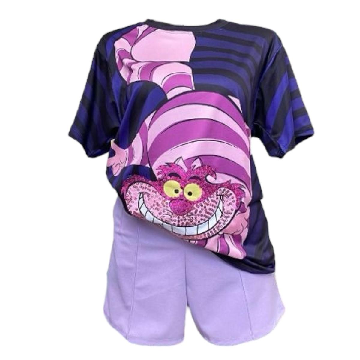 Blusa Gato Sonriente Alicia En El Pais De Las Maravillas