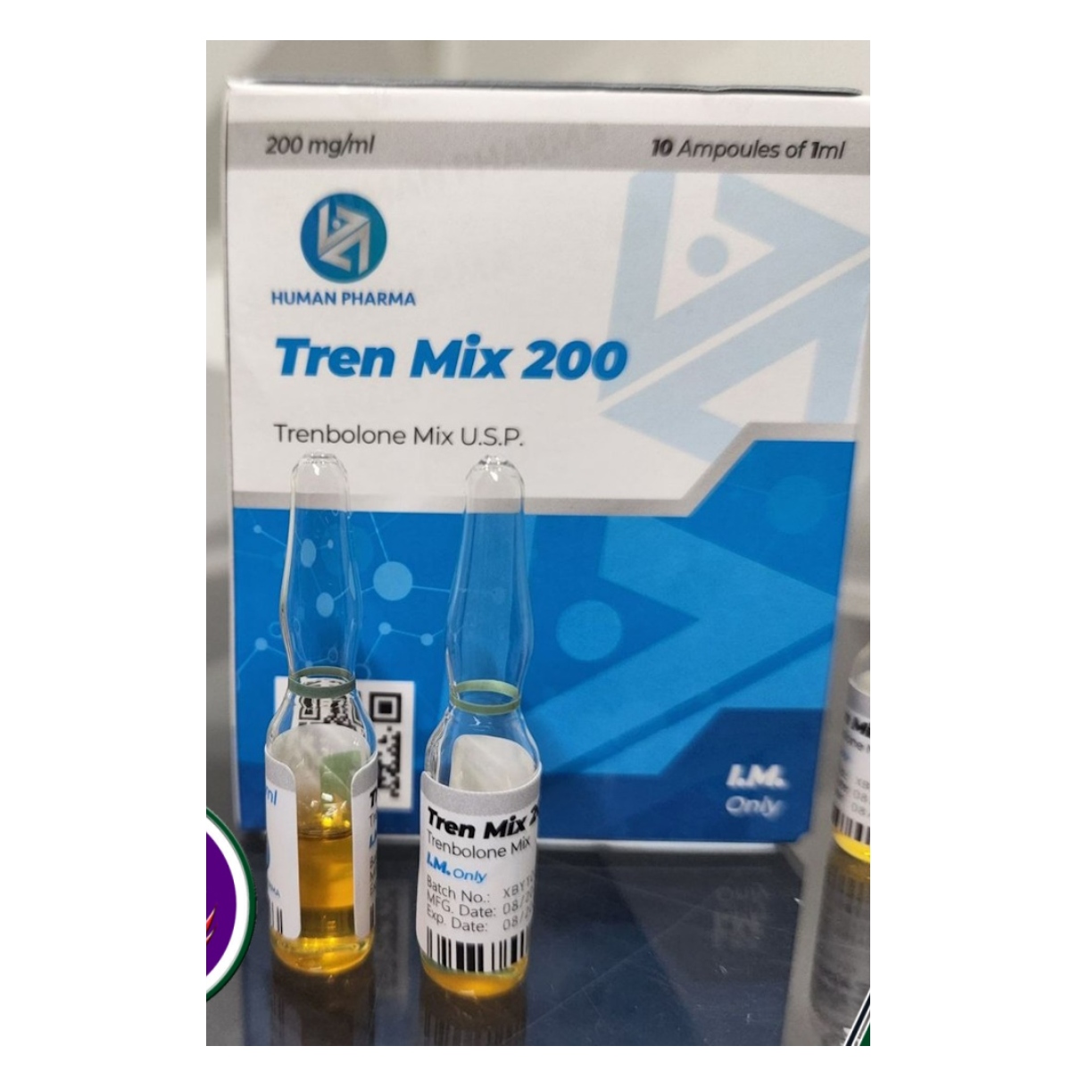 TREN MIX 200 - Mezcla de Trembolonas - Inyectable - 200mg/ml 10ml - Human Pharma - Volumen seco, fuerza salvaje y definición extrema en un solo blend