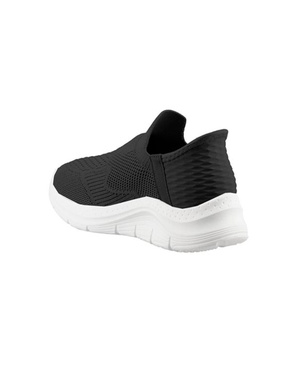 tenis casual de tela color negro