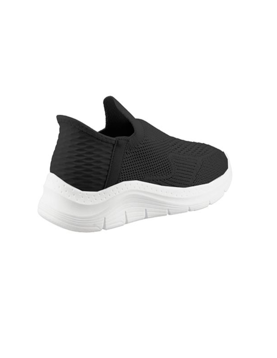 tenis casual de tela color negro
