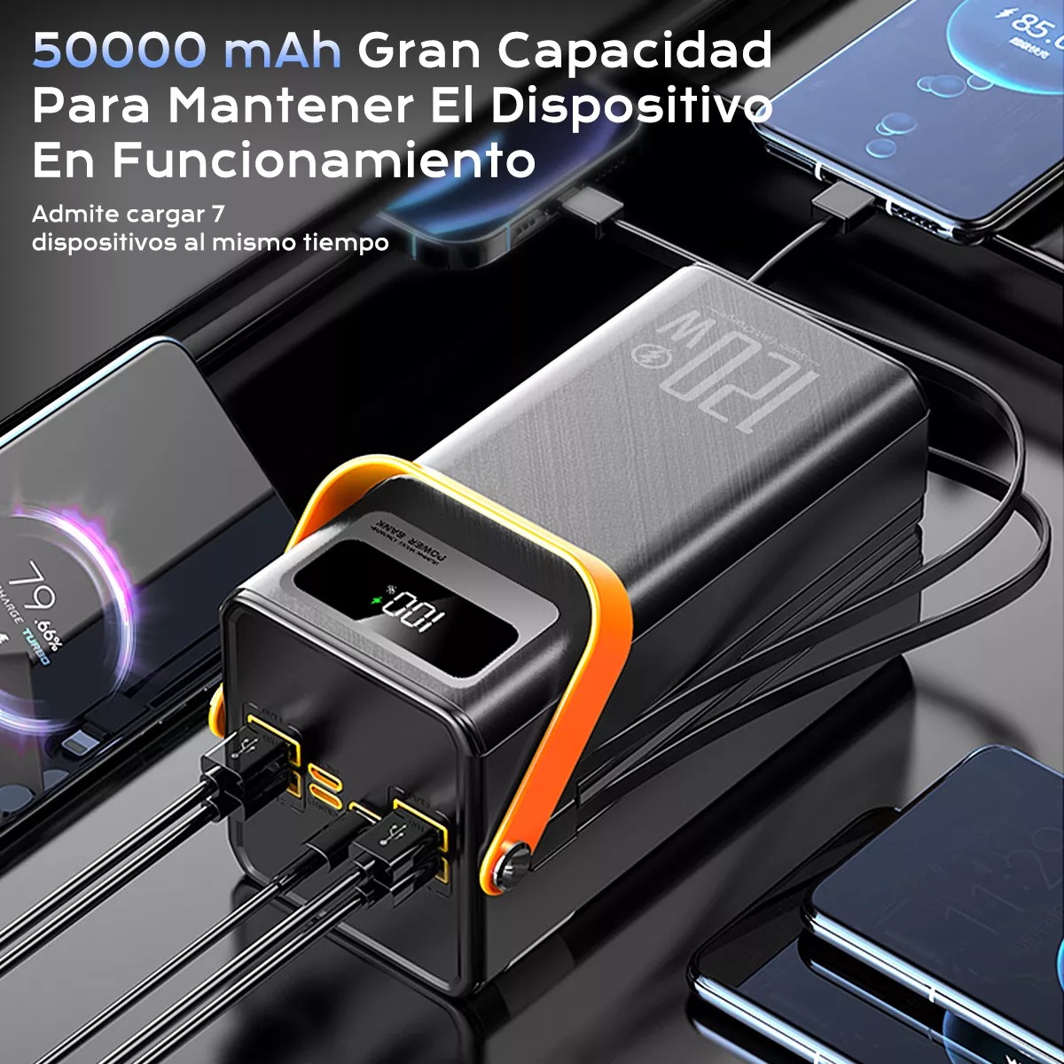 Power Bank 50000mah Batería Portátil Cargador Ultrarápida