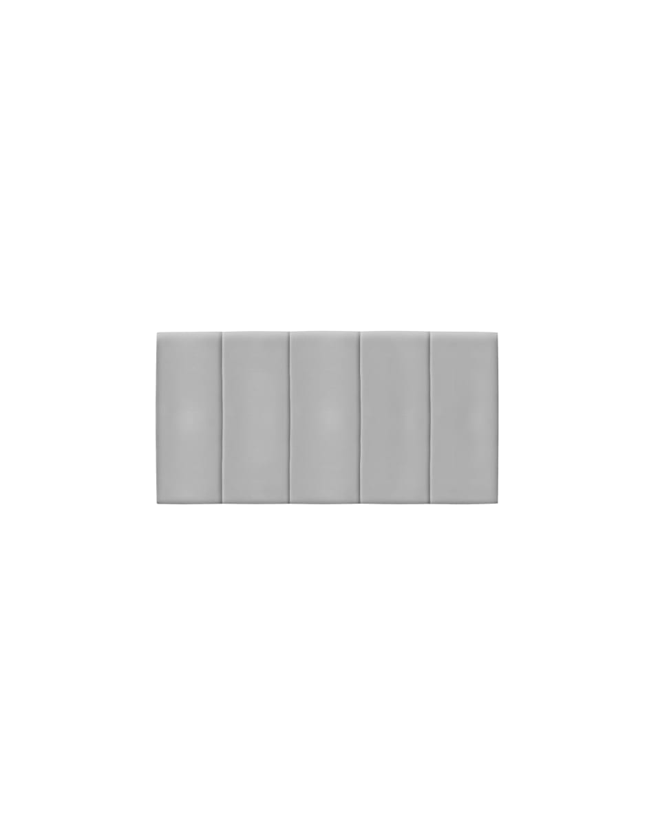 Cabecera Individual Harmony Rayas y  3 Ajustes De Altura, Gris Claro
