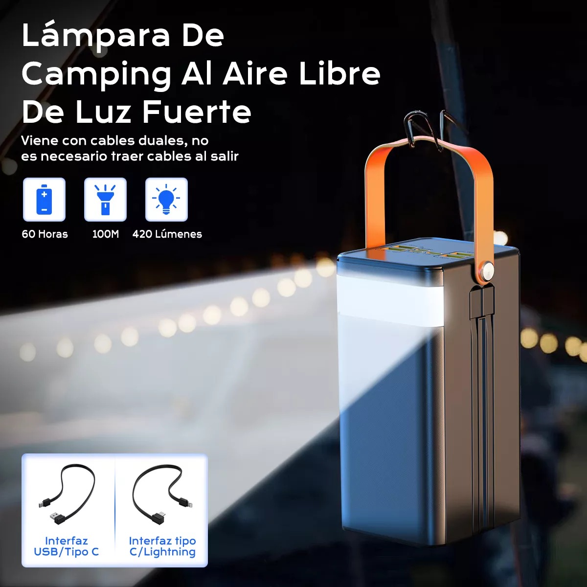 Power Bank 50000mah Batería Portátil Cargador Ultrarápida