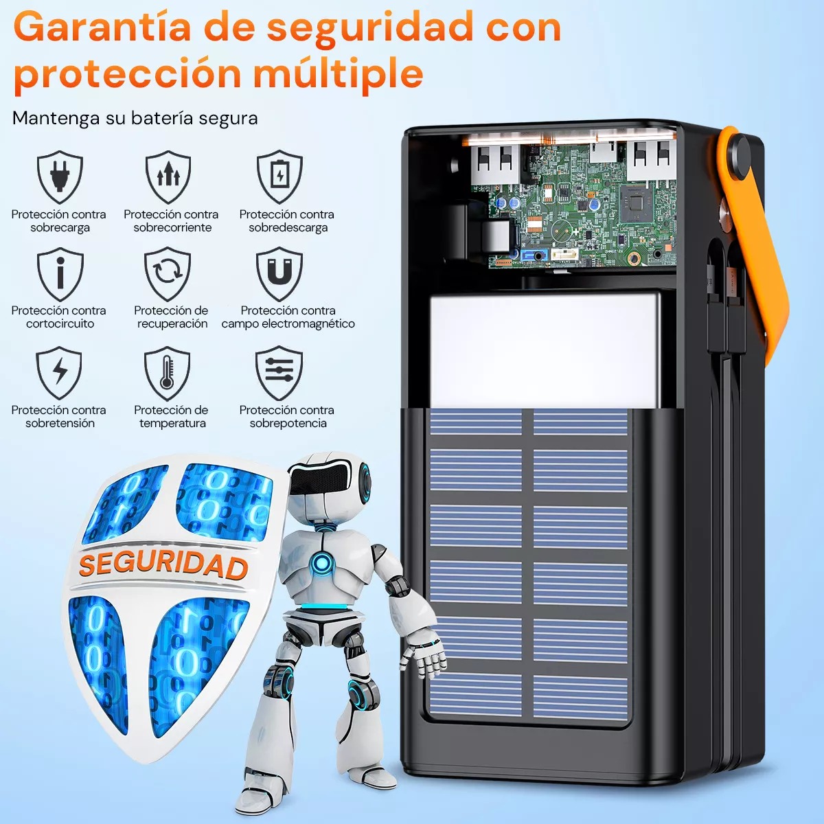 Power Bank Portátil Batería Pila 46w Carga Rápida 50000mah