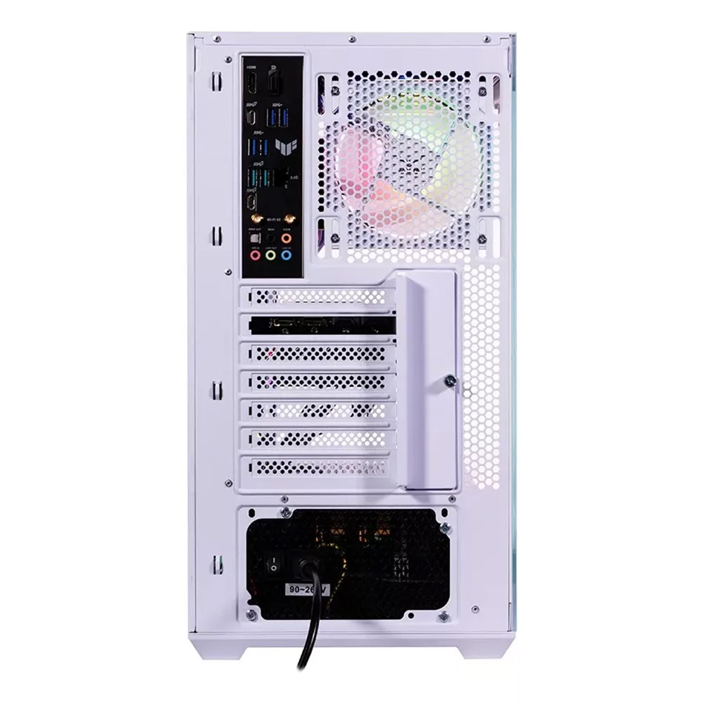 GABINETE NACEB NEBULA GAMER M-ATX ARGB 4VENT S/FUENTE CRISTAL BLANCO NA-0637B