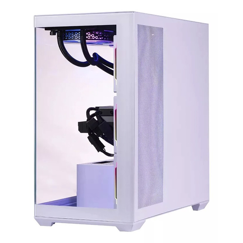 GABINETE NACEB NEBULA GAMER M-ATX ARGB 4VENT S/FUENTE CRISTAL BLANCO NA-0637B