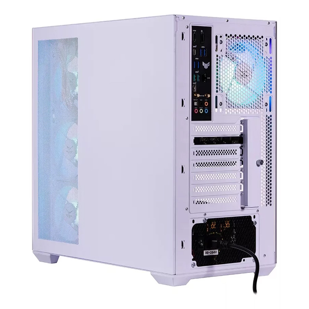 GABINETE NACEB NEBULA GAMER M-ATX ARGB 4VENT S/FUENTE CRISTAL BLANCO NA-0637B