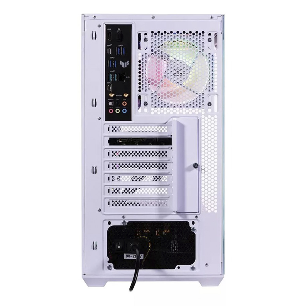 GABINETE NACEB NEBULA GAMER M-ATX ARGB 4VENT S/FUENTE CRISTAL BLANCO NA-0637B