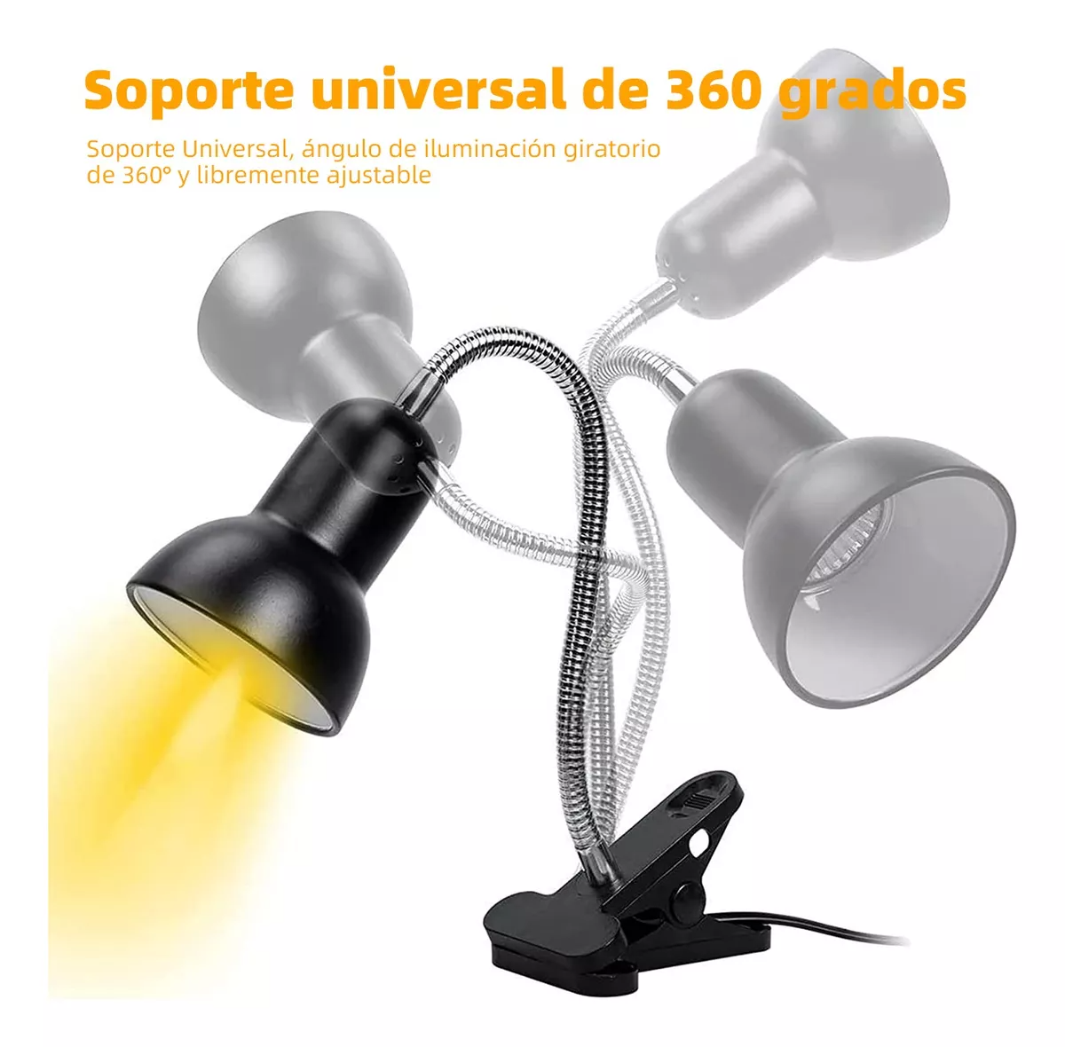 Lámparas De Calor Para Tortuga Reptiles 2 Bombillas Uva+uvb