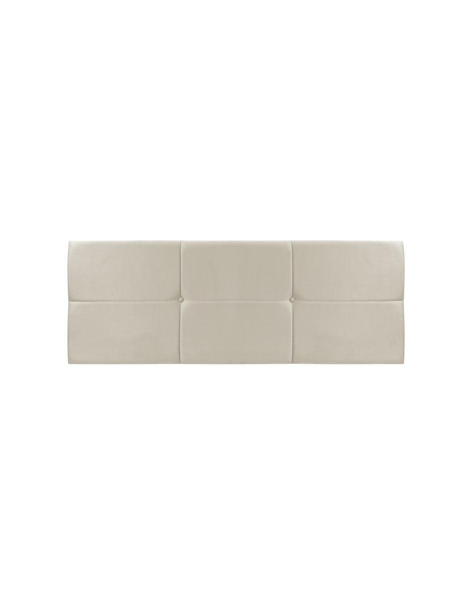 Cabecera Matrimonial Harmony Cuadros y  3 Ajustes De Altura, Beige