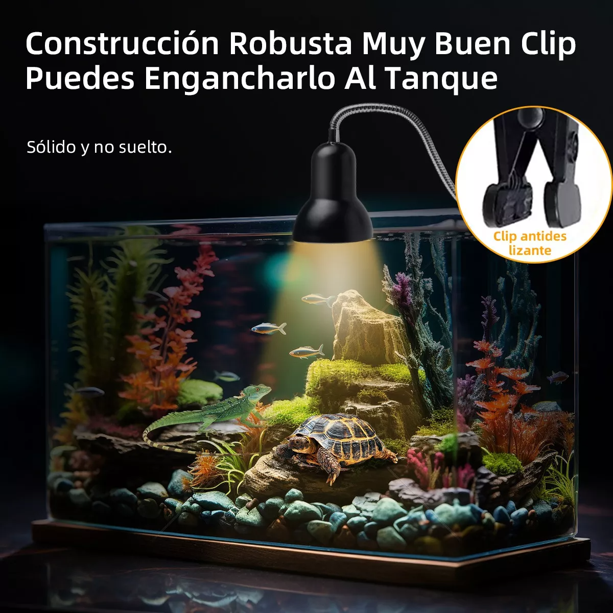 Lámparas De Calor Para Tortuga Reptiles 2 Bombillas Uva+uvb