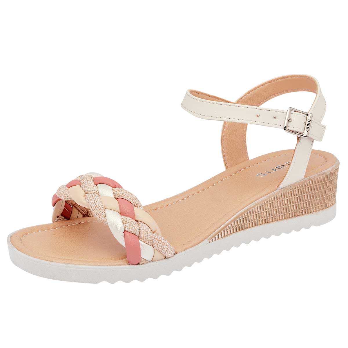SANDALIA PLATAFORMA 4 CM MUJER JEANS SHOES 32024 BLANCO MULTICOLOR NAPA 