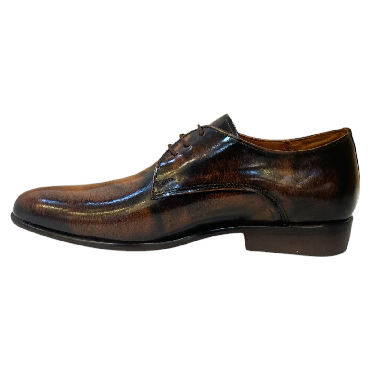 Zapatos De Vestir Vogatti Hombre De Piel Camaleon Café
