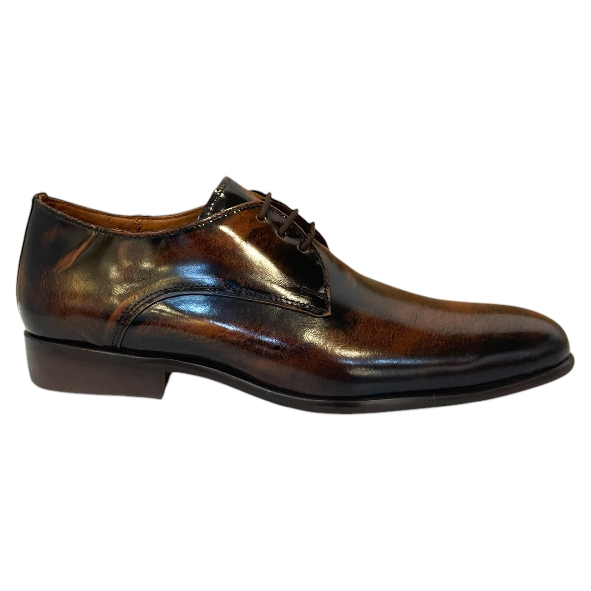Zapatos De Vestir Vogatti Hombre De Piel Camaleon Café