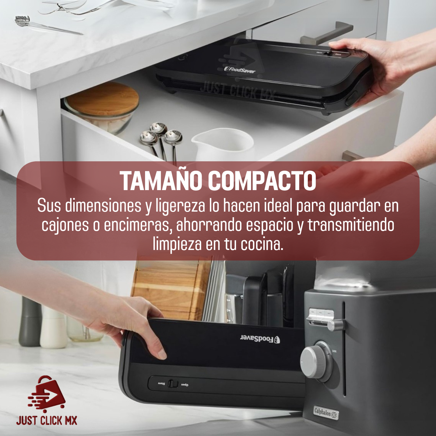 Foodsaver Máquina Selladora Al Vacio Kit Con Rollos Y Bolsas
