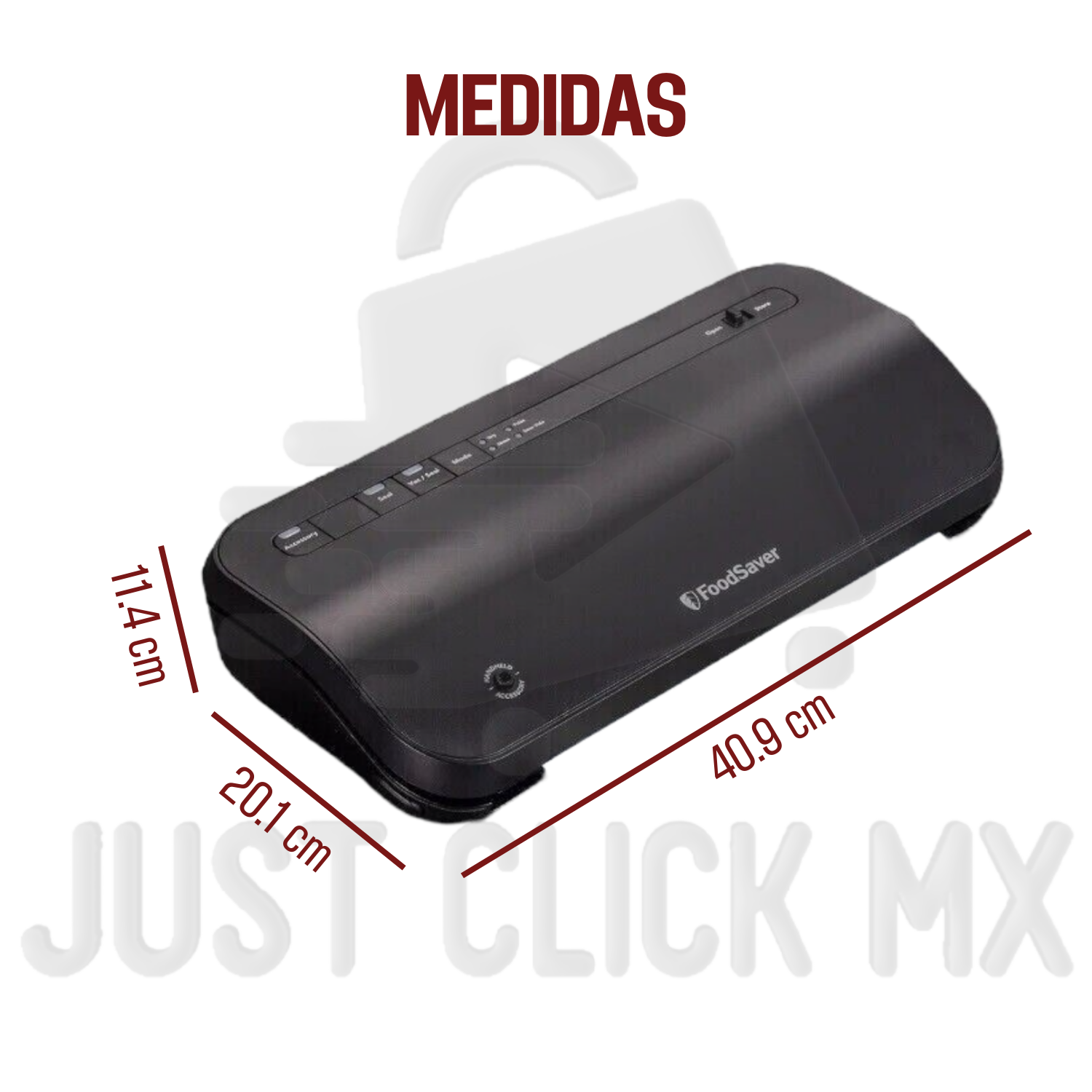 Foodsaver Máquina Selladora Al Vacio Kit Con Rollos Y Bolsas