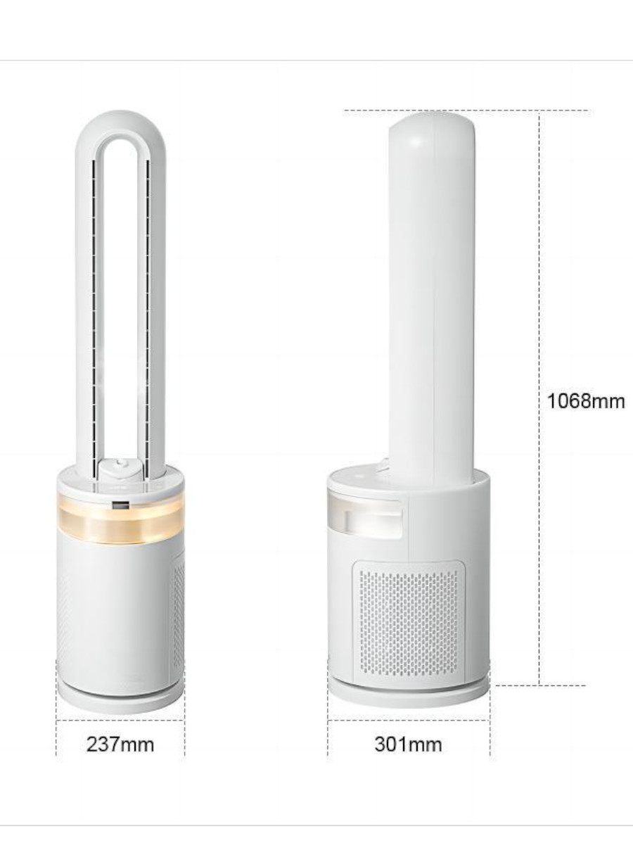 Ventilador de Torre Bestherm FBD16-23AR Silencioso con Humidificador y Luz Ambiental 