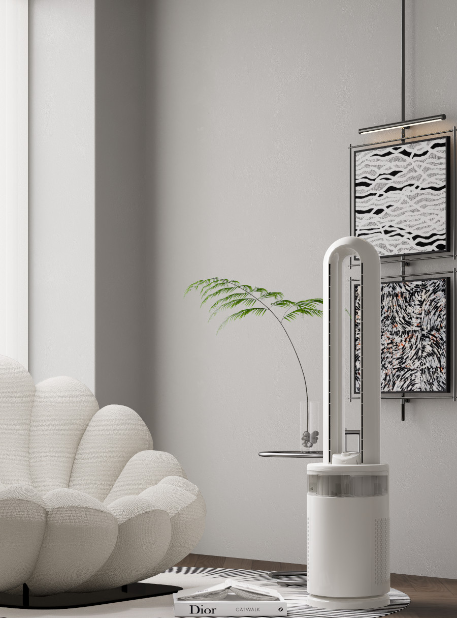 Ventilador de Torre Bestherm FBD16-23AR Silencioso con Humidificador y Luz Ambiental 