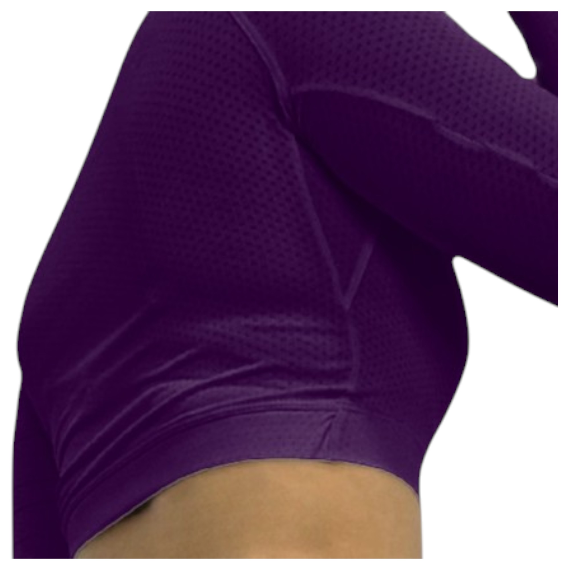 TOP MANGA LARGA DEPORTIVO MUJER PARA TENIS, YOGA, FIT, GOLF, GYM, GIMNASIA, ATLETISMO, SENDERISMO, ACTIVIDADES AL AIRE LIBRE, COLOR  MORADO