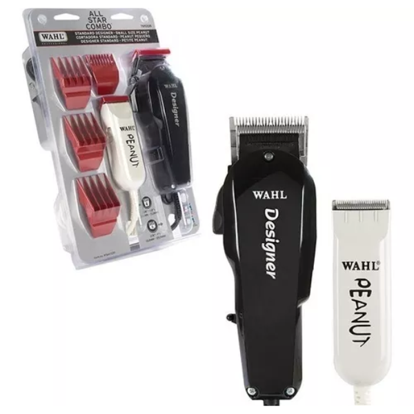 Máquina Wahl  Combo All Star Designer Peanut Color Negra y Blanca