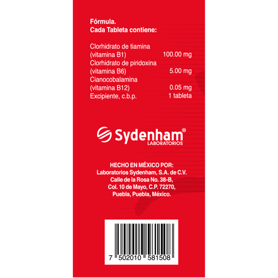 Mifisur Suplemento Vitaminas B B1 B6 B12 Bote C/60