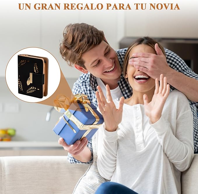 Cartera de PU Cuero, Cartera Para Mujer de Piel, Pequeña Cartera Corta Plegable