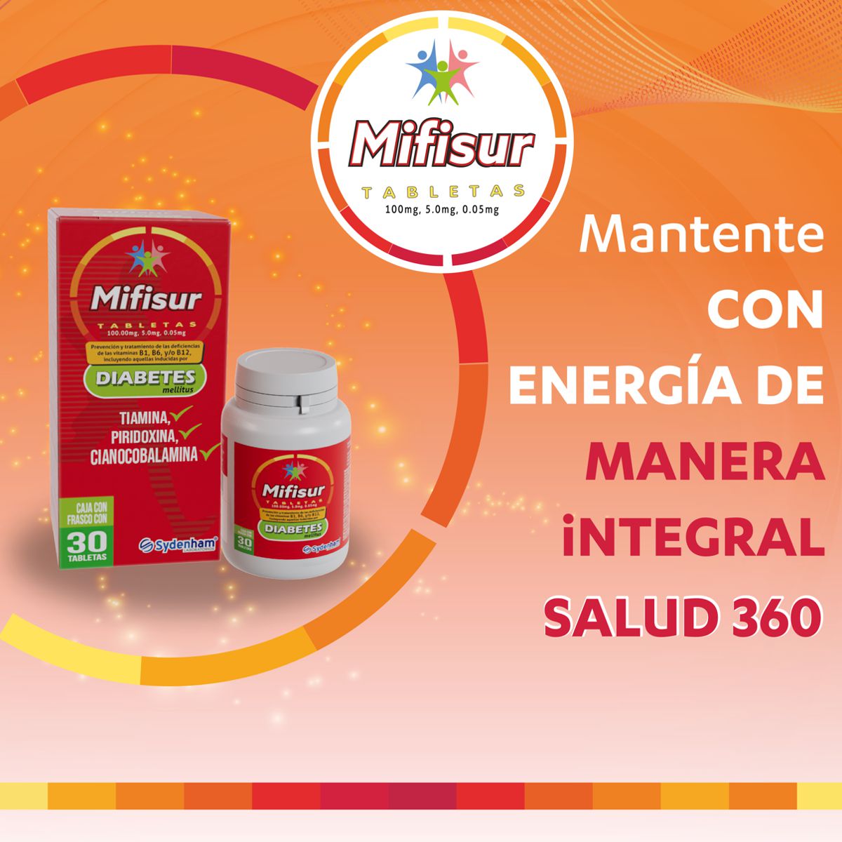 Mifisur Suplemento Vitaminas B B1 B6 B12 Bote C/30