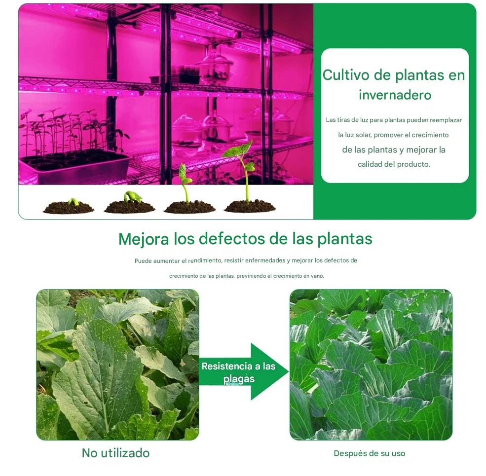 Luz Led USB cultivo plantas tira lámpara Phyto completo semillas flores invernadero plantas