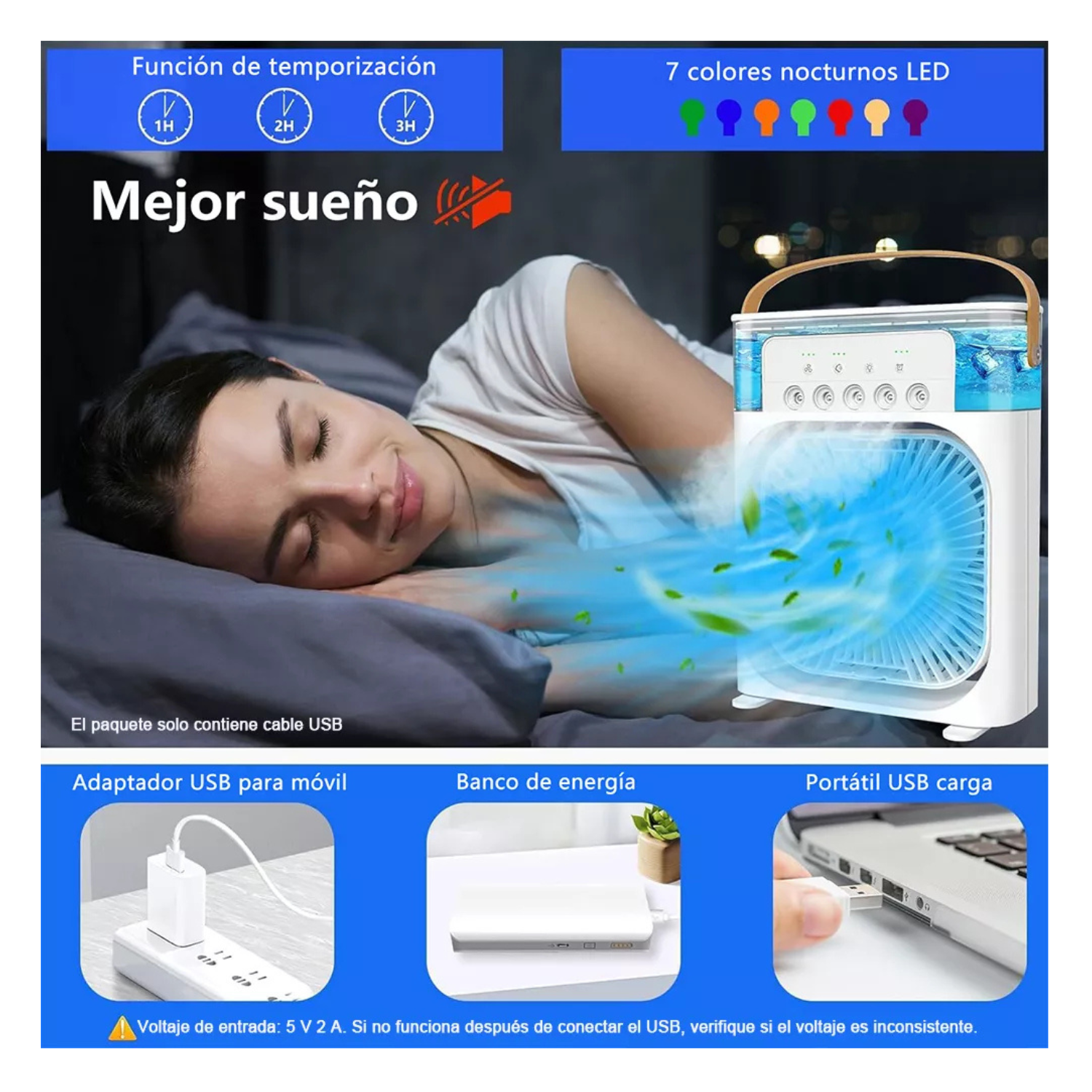 Mini Aire Acondicionado Portátil Enfriador