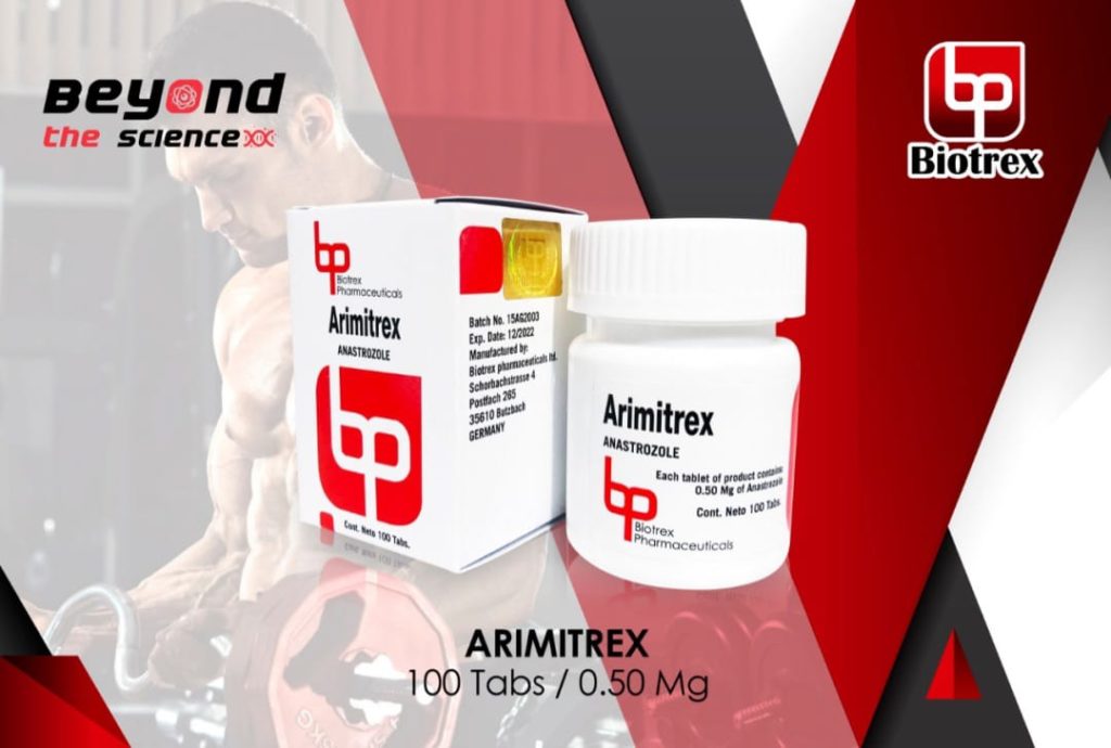 ARIMITREX - Anastrozol - Oral - 0.50mg/tab 100 tabletas - Biotrex - Bloqueo de estrógenos y prevención de efectos colaterales